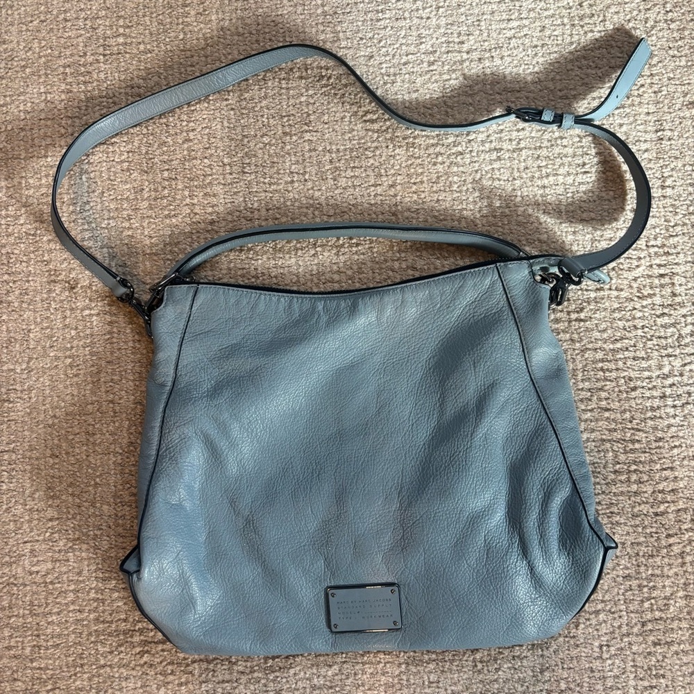 Marc Jacobs Light Blue Hobo Leather Bag​